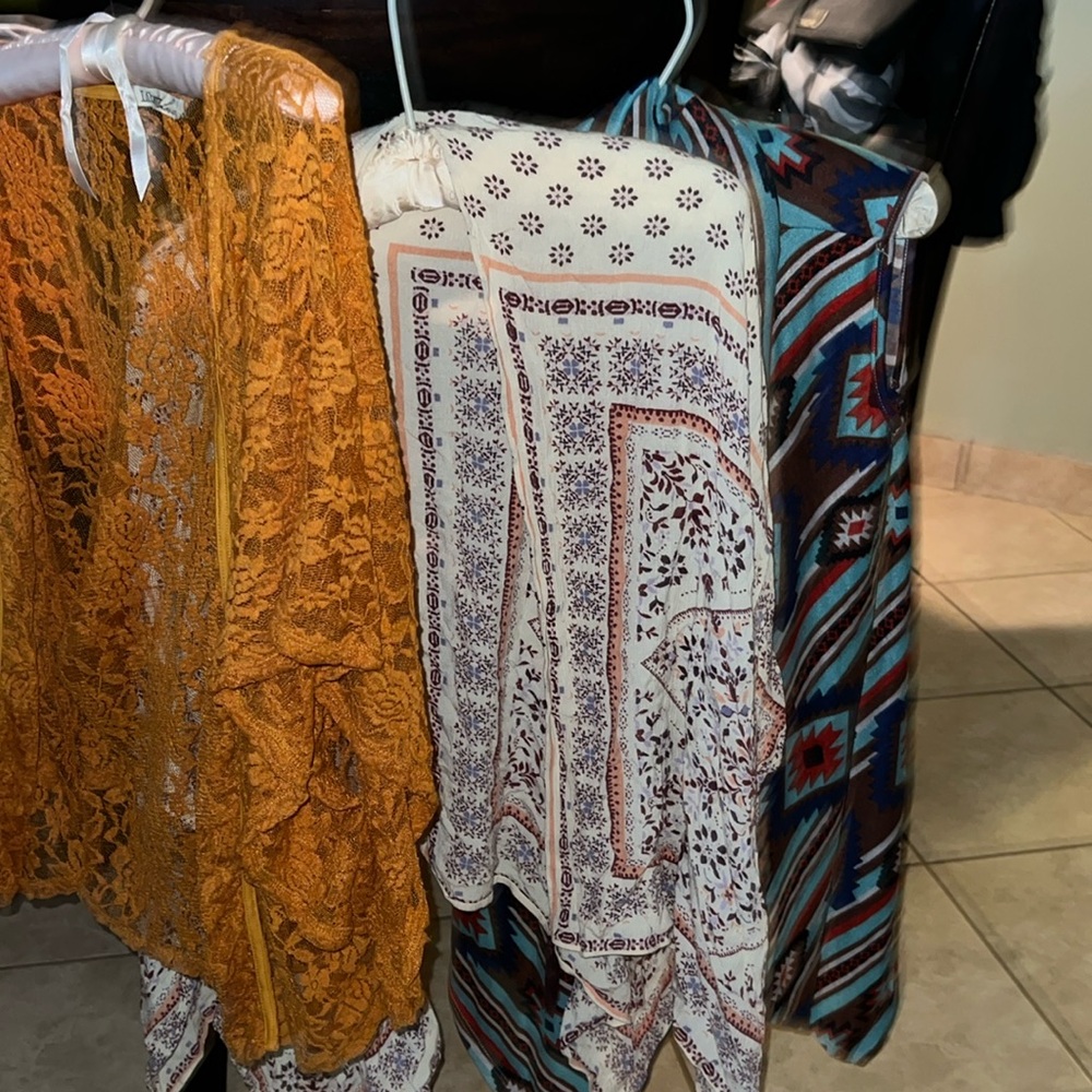 Bundle of lightweight coverups and shrugs